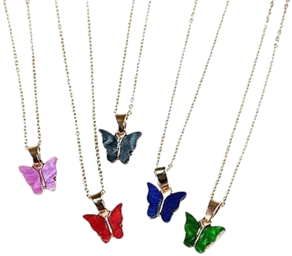 سلسلة طويلة بفراشة